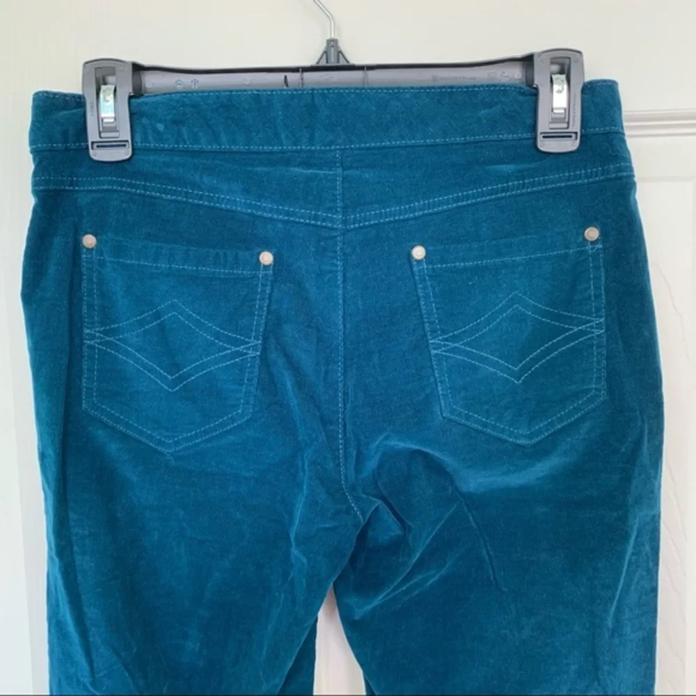 Pajama jeans‎ teal blue corduroy jeans size small
